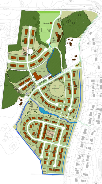 Översiktskarta över Brännebacka Västra.